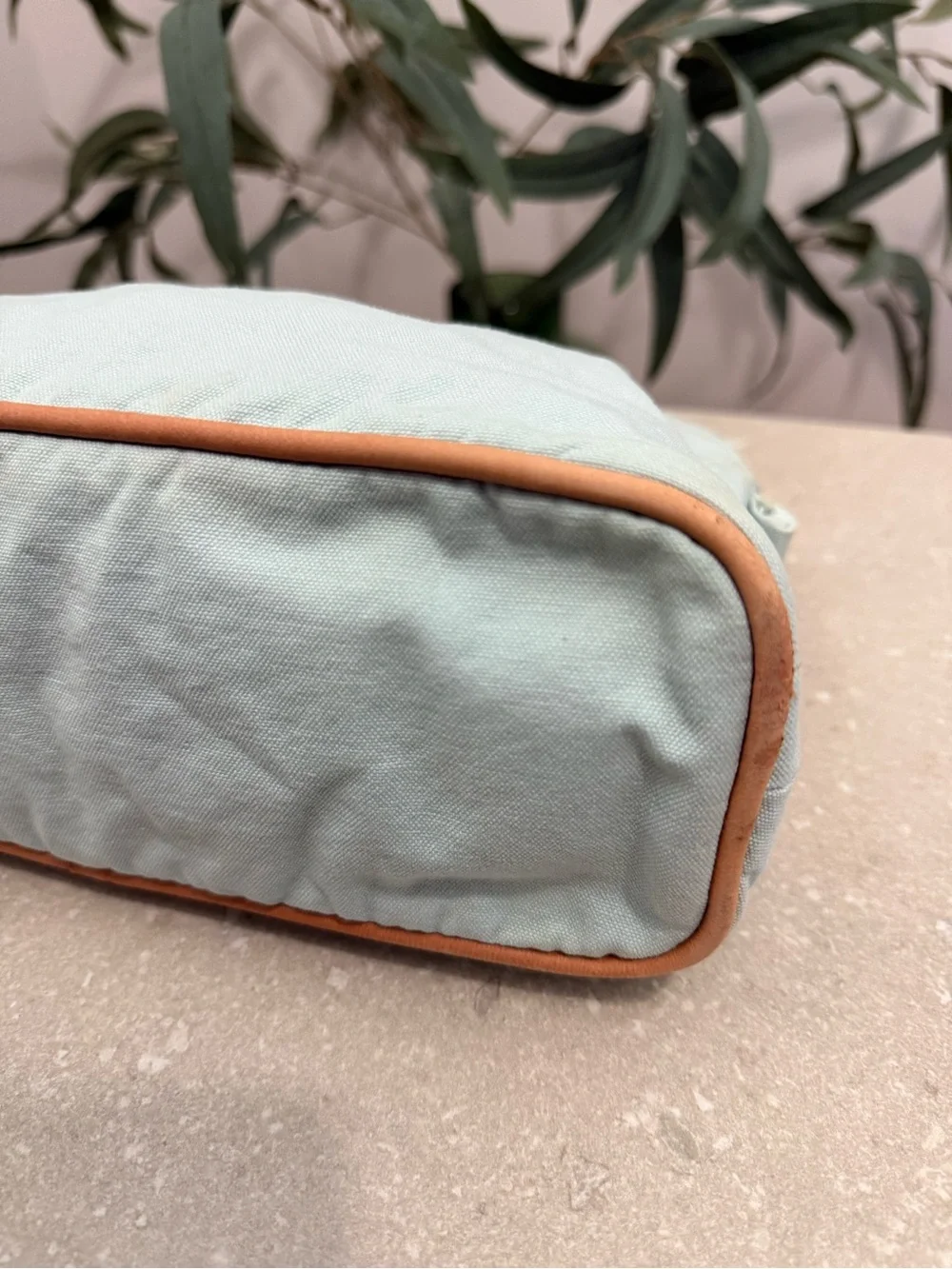 Hermes Bolide 35 Rocking Horse Light Blue Pouch Cosmetic Baby Bag